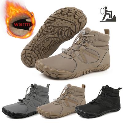Winter Trekking Schnee Stiefel Warme Pelz Gefüttert Schnee Stiefel Barfuß Stiefel Outdoor Wasserdicht Ankle Booties Männer Frauen Wandern Stiefel