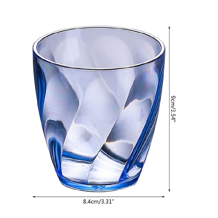 Shatterproof Plastic Water Tumblers Reusable Fruit Juice Beer Champagne Cups