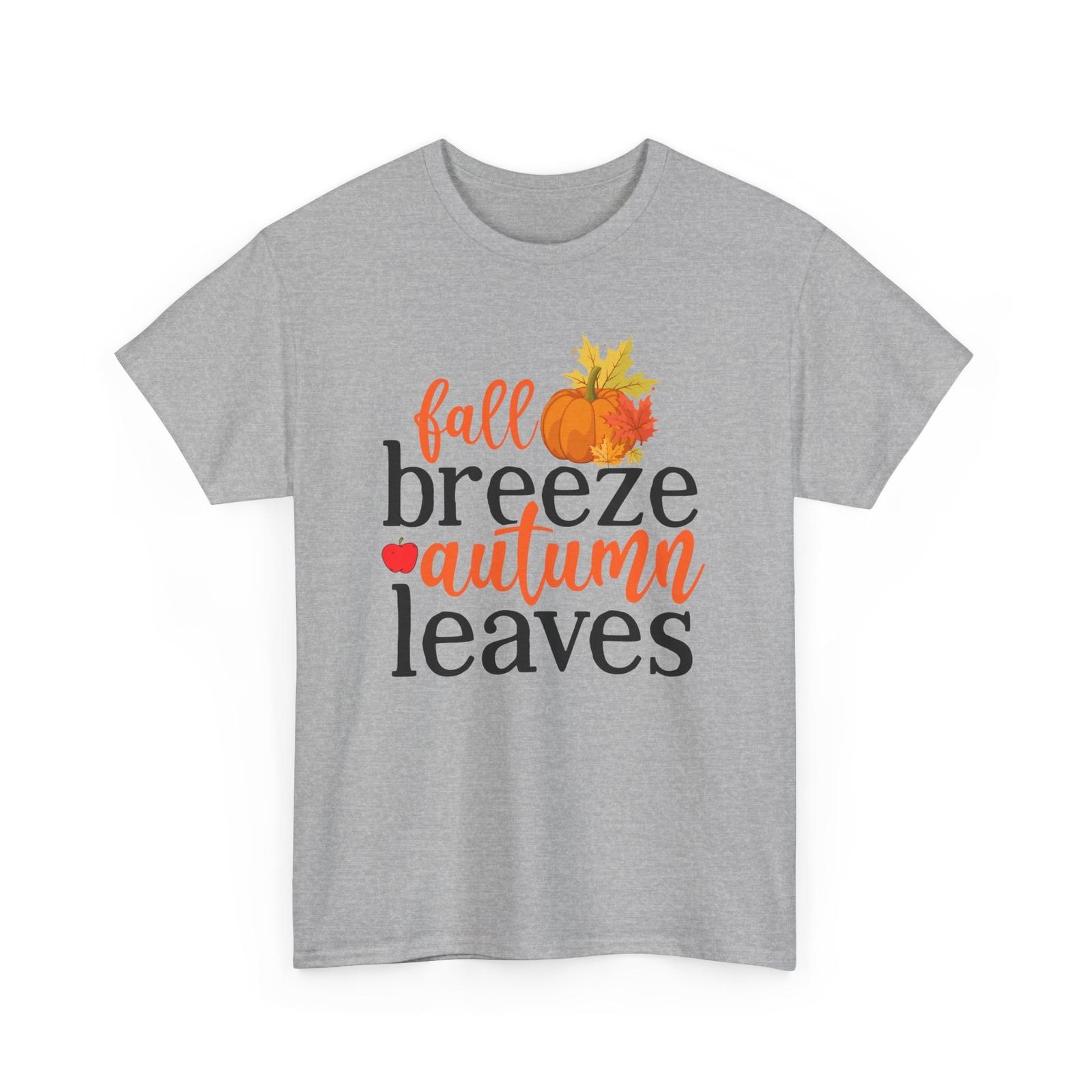 Fall Aesthetic T-Shirt | Autumn Leaves Pumpkin | Fall Breeze Autumn Leaves Unisex T-Shirt XL