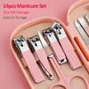 Xiaomi 14pcs Stainless Steel Manicure And Pedicure Tool Set with Modern-style Concave-edged Nail Clippers Grooming Tools Nail Care Set