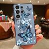 Luxury Colorful Butterfly Pattern Case For Samsung Galaxy S26 Ultra S25 Edge S24 Plus S23 FE S22 A17 A54 A55 A56 A57 5G Magnetic For Magsafe Cover