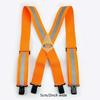 Heavy Duty Work Suspenders for Men X-Back Gripper Clasps Adjustable Strap Fully Elastic Adult Widen Men's Suspender