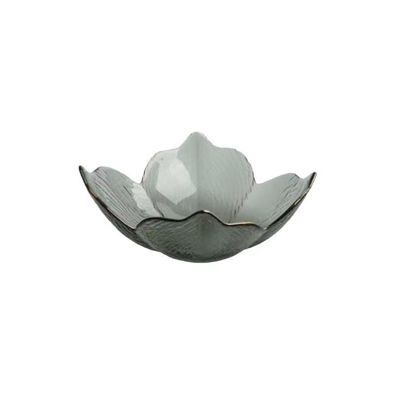 

Nordic Golden Rim Petal Glass Salad & Fruit Bowl