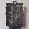Posaune Patent 1913 Blechplakate Personalisierbare Wandkunst Retro Vintage Metallschilder für Zuhause Zimmer Gamer Dekoration Gaming Gemütlich