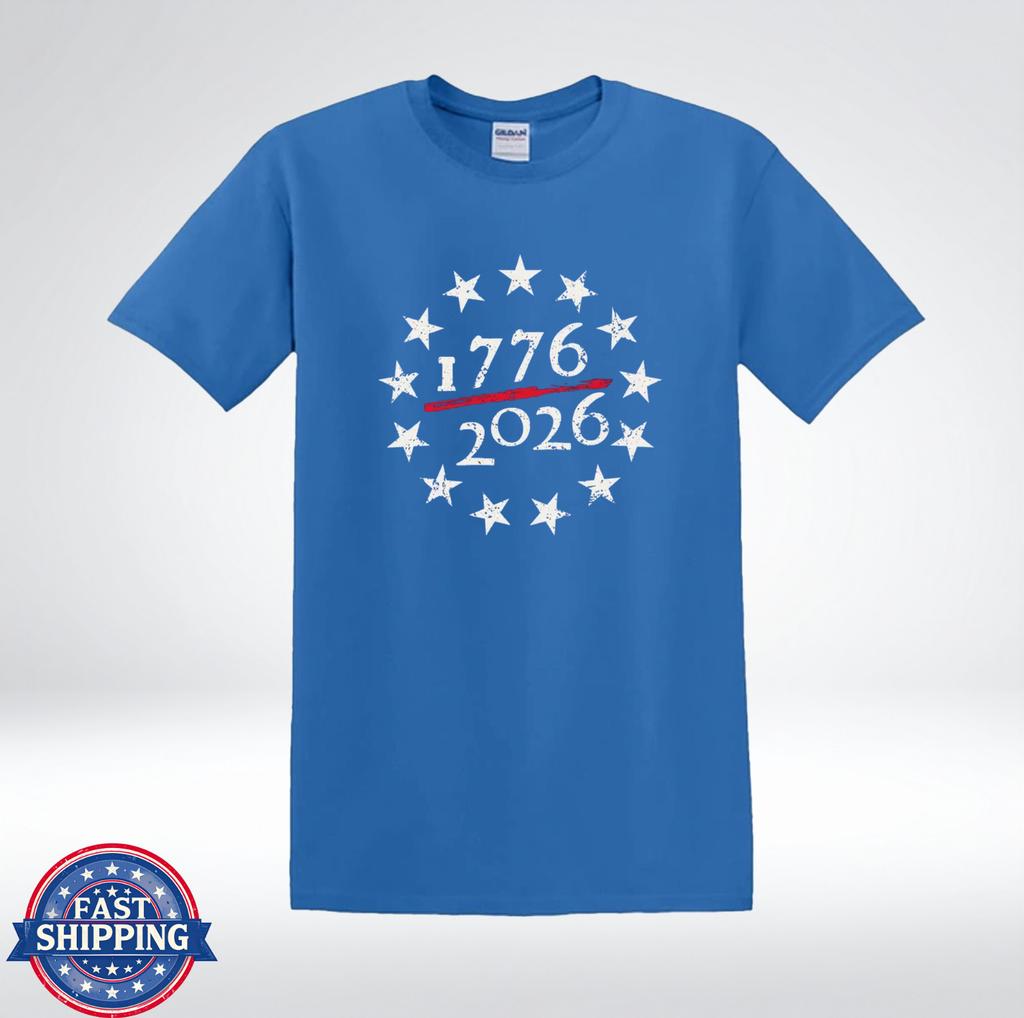 USA 250th Anniversary 1776 2026 Betsy Ross Stars Patriotic America T-Shirt