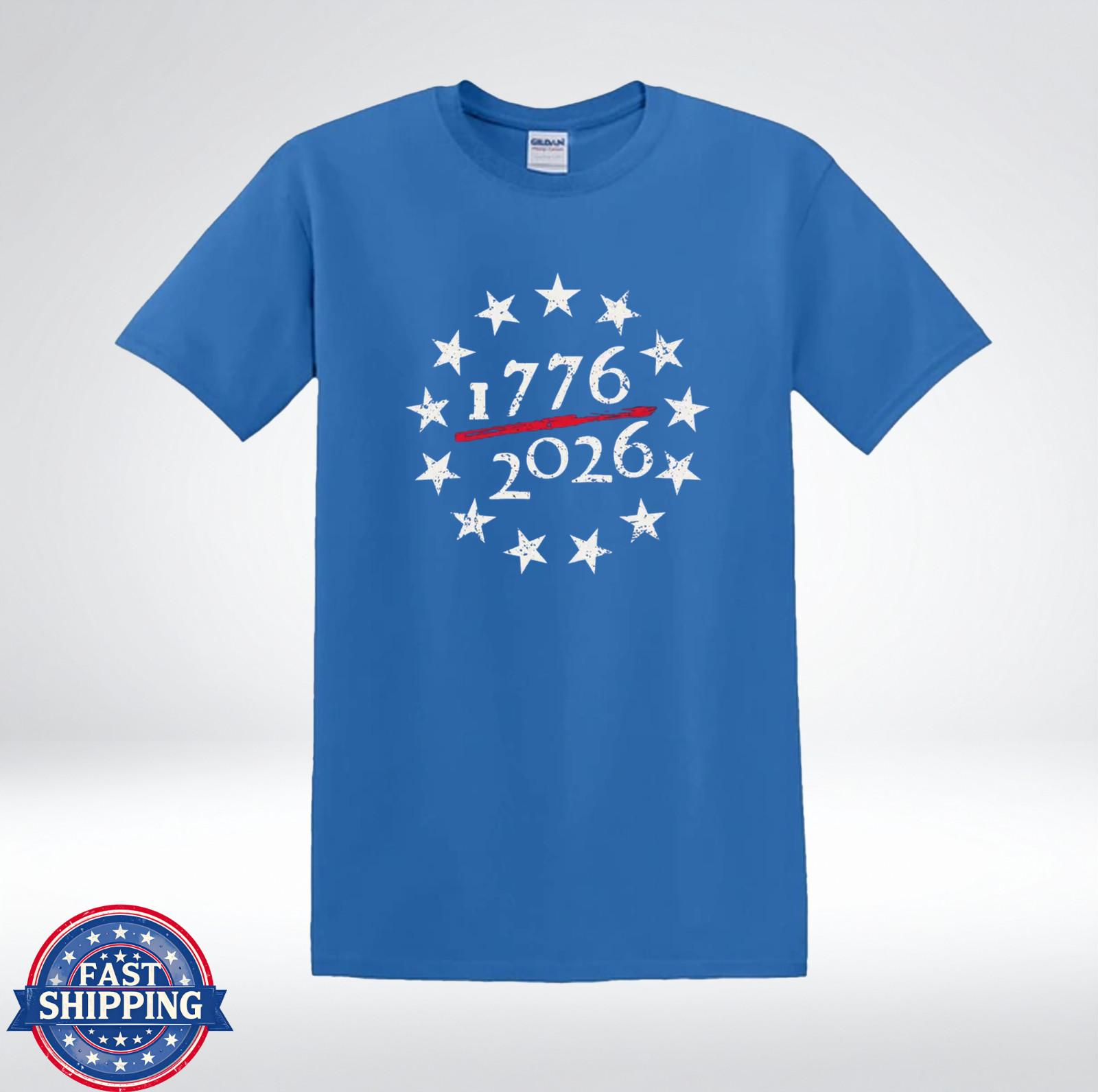 USA 250th Anniversary 1776 2026 Betsy Ross Stars Patriotic America T-Shirt M