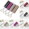 Bling Lip Gloss Storage Case Keychain Portable Lipstick Holder Rhinestone Lipstick Box  Makeup