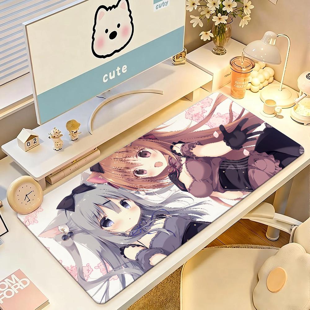 Anime Girl Cute AAmairo CChocolate Large Mouse Pad NonSlip Waterproof Gaming Desk Mat Keyboard Tray Laptop Office Pc Rubber