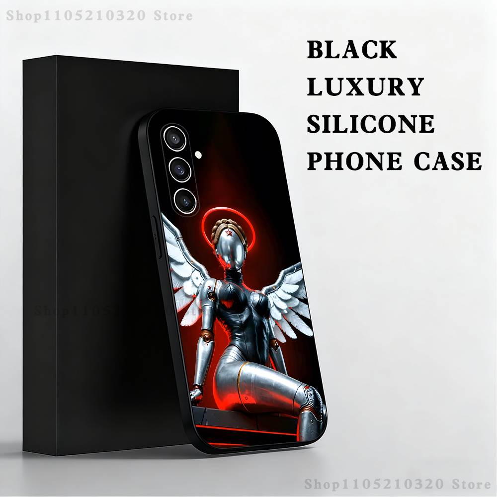 Game A-Atomic H-Heart Phone Case For Samsung S25,S24 Ultra,S20,S30 plus,S22 plus,S23,S30 Ultra 5G Silicone Black Shell