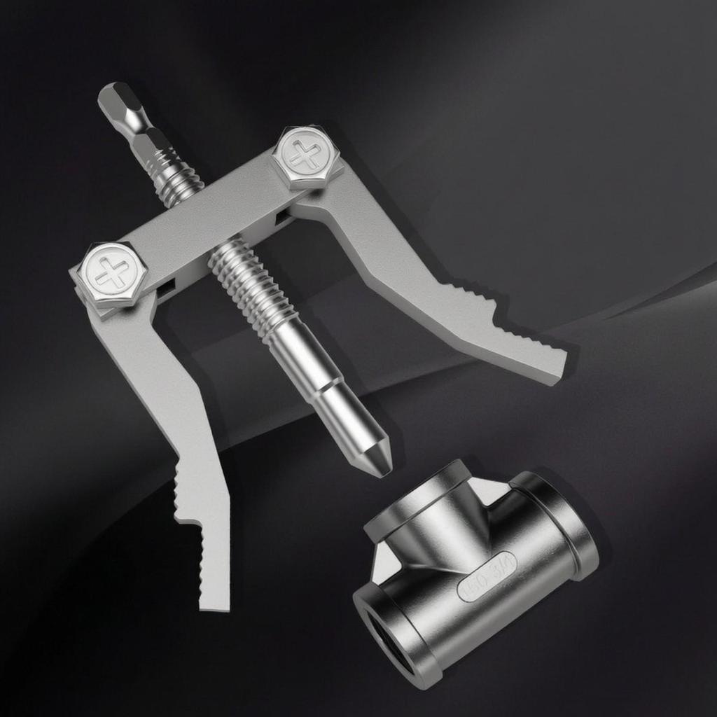 Broken Pipe Thread Extractor Tool Serrated Internal Wrench Compact