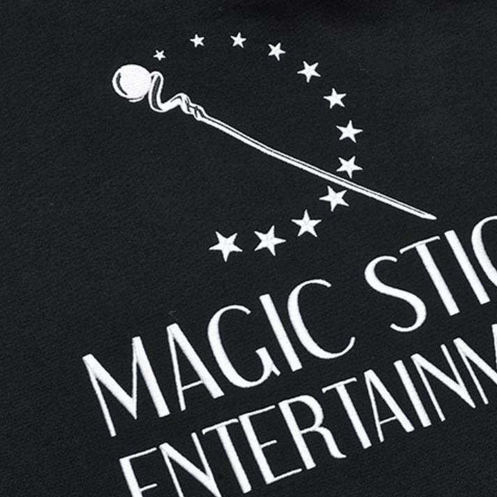 FILA Classic Loose Kangaroo Pocket Casual Letter Hoodie Long Sleeve Sweatshirt Women sweatshirt Black F11W249215F-BK