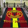 Custom Text Printed Rug Manchester United Non Slip Floor Carpet For Home Room Decor
