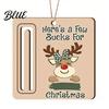 Christmas Tree Wood Cash Gift Money Holder Santa Reindeer Decorations Rustic Ornament Wooden Card Creative
