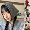 Thicken Knit Triangle Scarf Soft Wool Head Wrap Unisex Unique Style Headscarf For Women Men Outdoor Travel Accessory