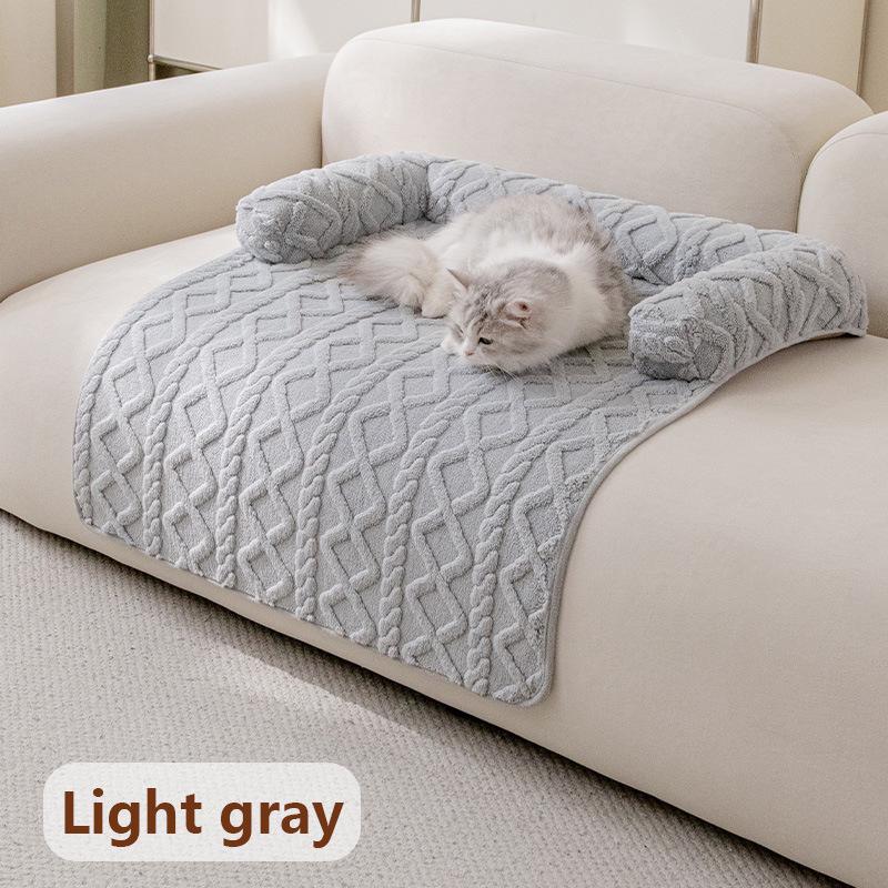 Plush Non-slip Pet Mat: Thickened Sofa Bed for Cats and Dogs