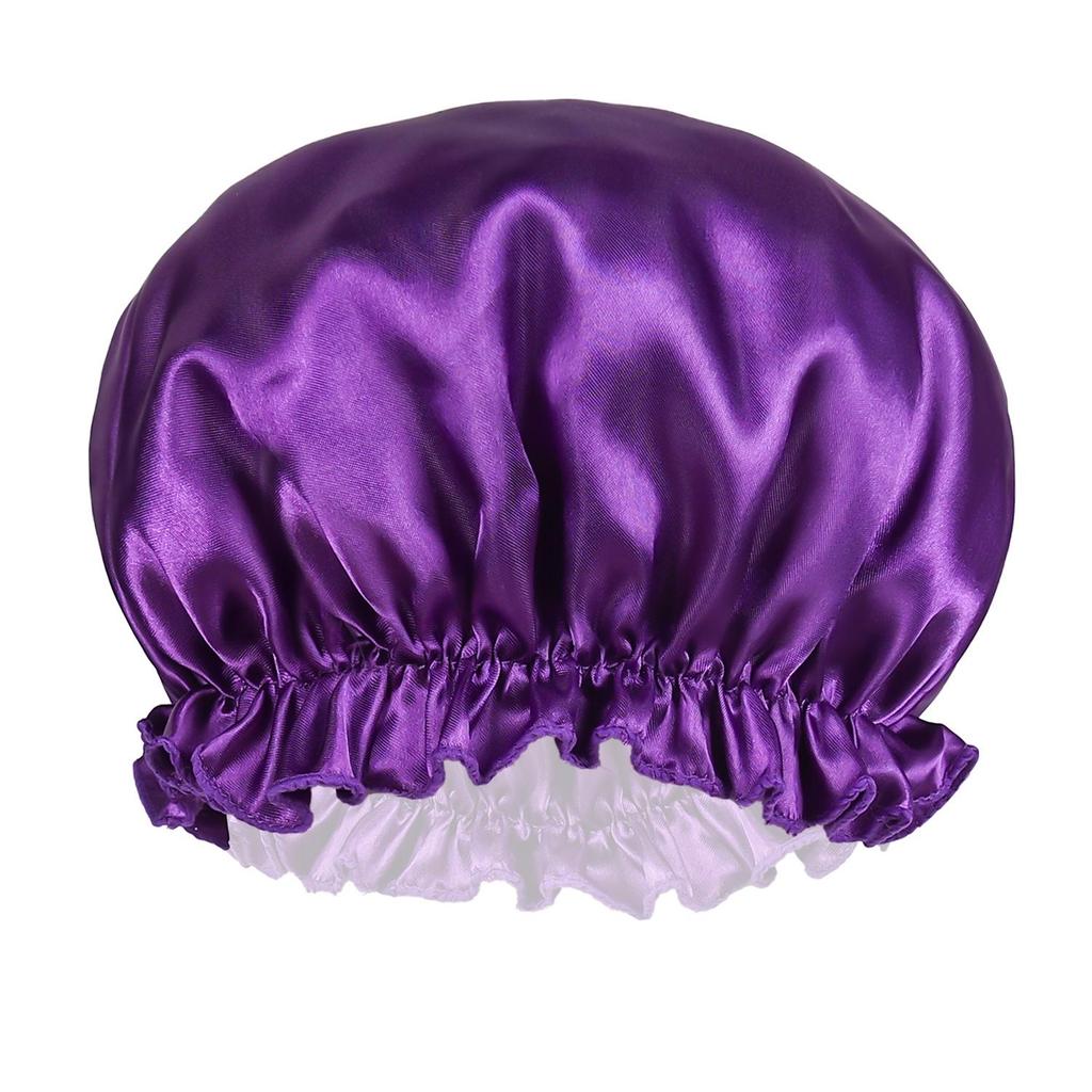Satin Sovmössa för Kvinnor - Enkel Huvudbonad för Hemma, Bad, Efter Förlossning eller Cellgiftsbehandling