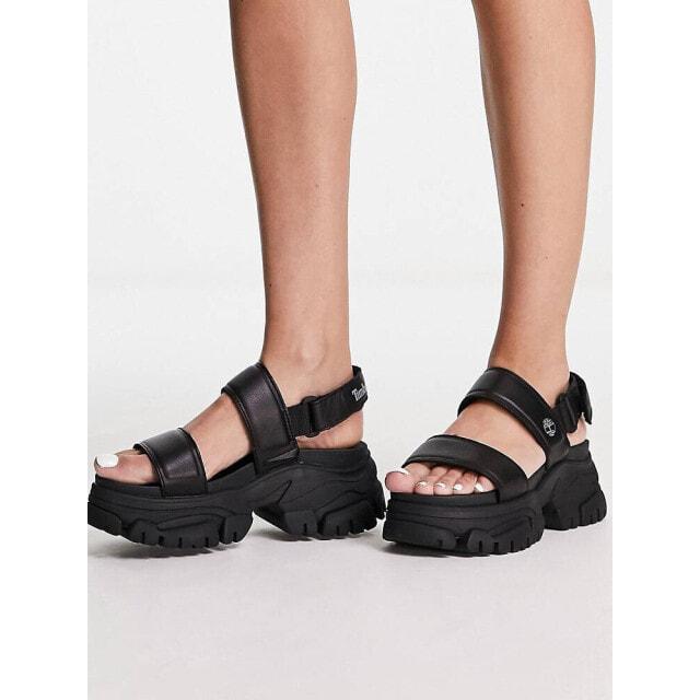 

Черные массивные сандалии Timberland Adley Way из зернистой кожи