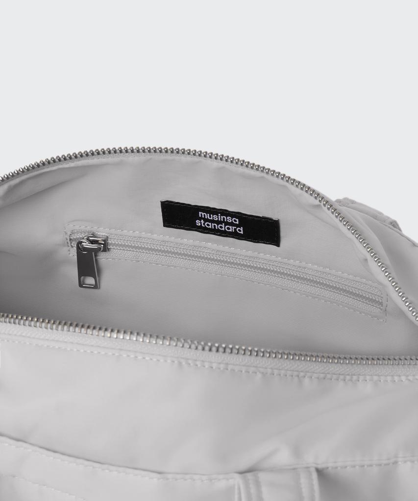Musinsa Standard Woman Women'S Nylon Cylinder Bag [Light Grey]