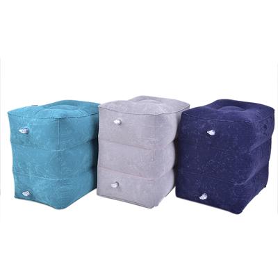Inflatable Portable Travel Footrest Pillow Plane Train Kids Bed Foot Rest