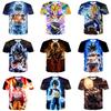 Vibrant Summer Tee Dragon Ball Z Goku Super Saiyan 3d Print Casual T-shirt Men Women Top