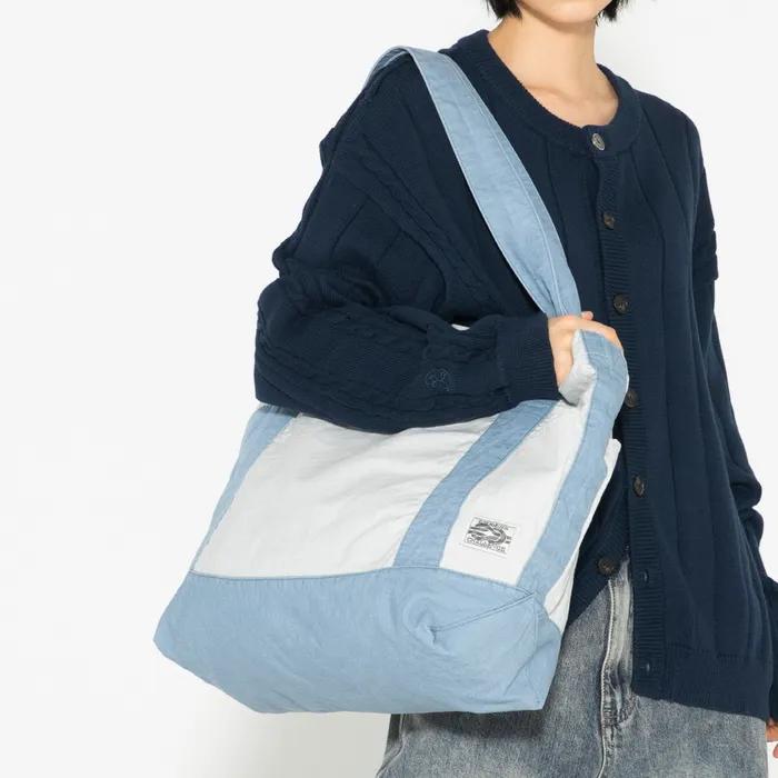 XTA108 Ripstop Cotton Washed Tote Bag (BLUE)