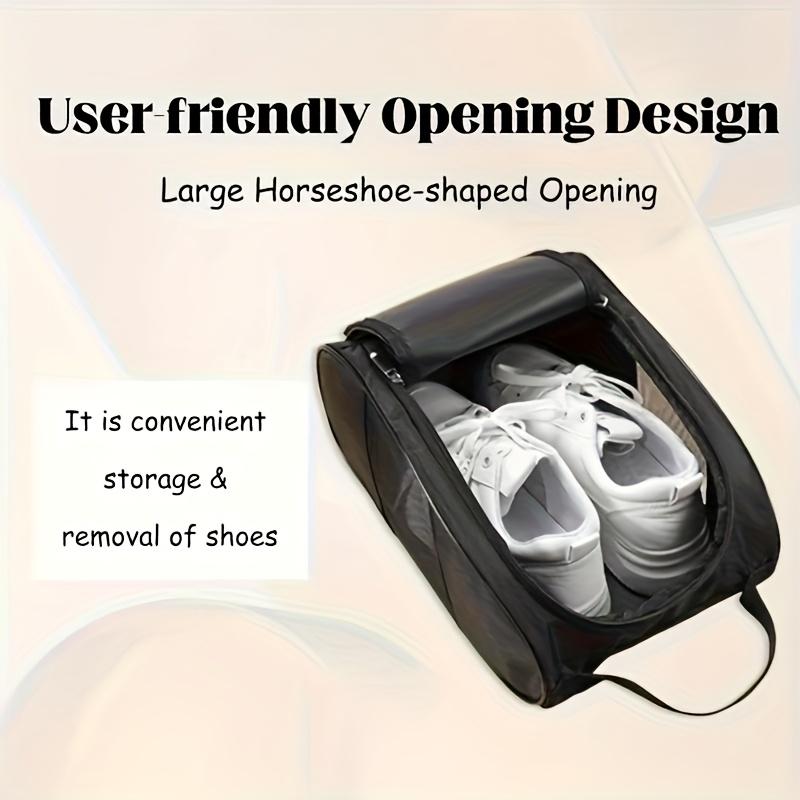 2PCS Shoe Bag Portable Golf Shoe Bag Oxford Cloth Lightweight Breathable Dustproof Shoe Carrier for Men Women Boys Girls Gym