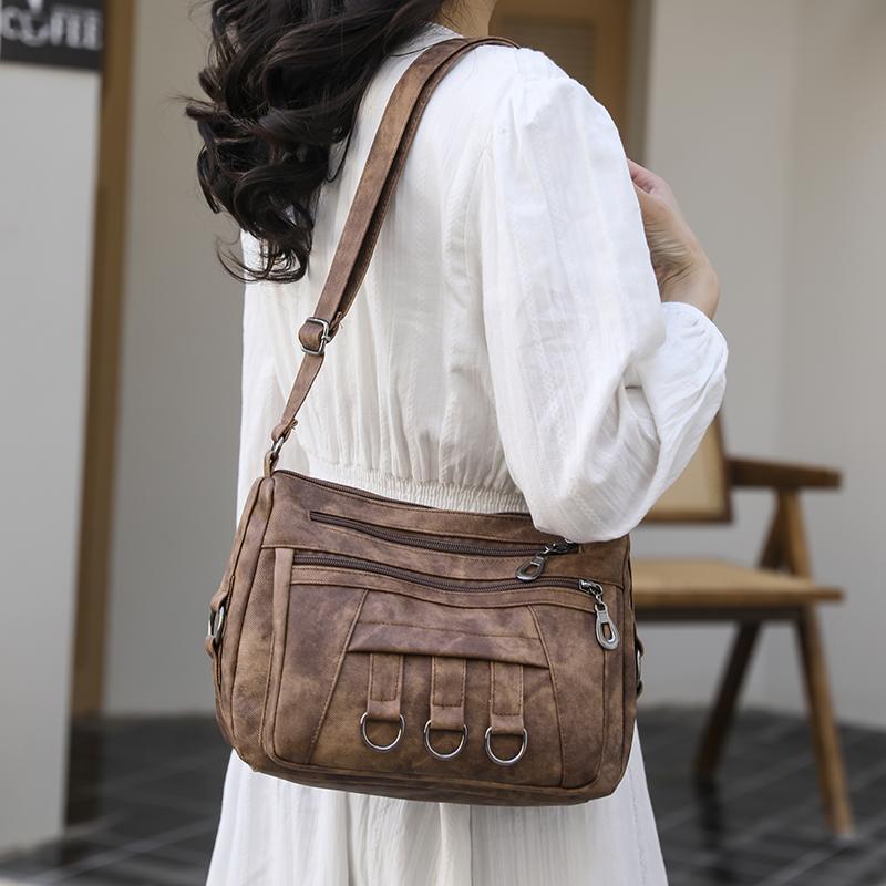 Women's Small Square Bag Mother Bag Shoulder Bag Lightweight Crossbody Bag