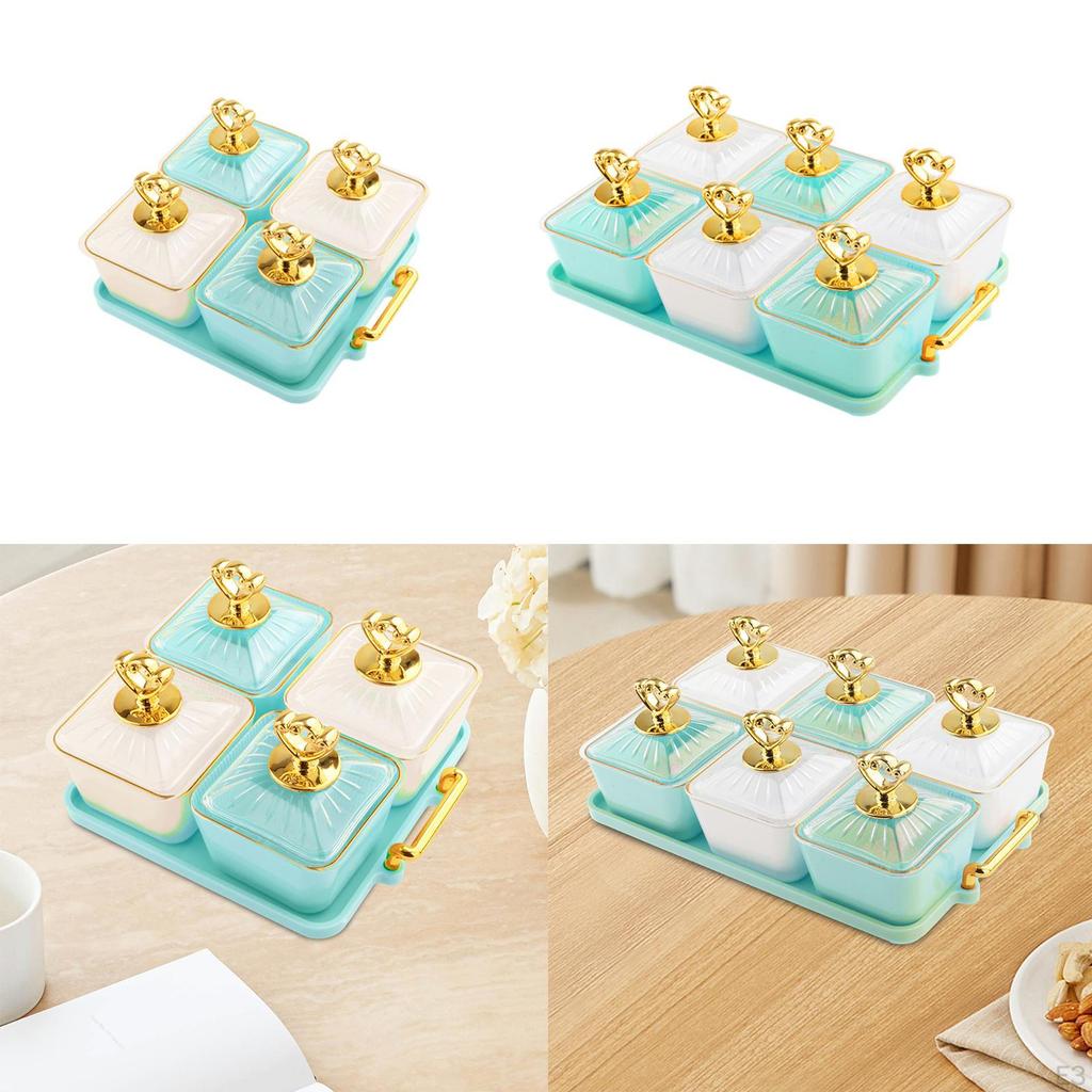 Appetizer Plate Divided Snack Serving Bowls Wedding Decor Multipurpose Nut and Candy Tray