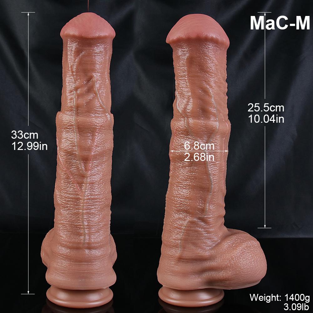 Super Big Realistic Silicone Dildo,Soft Flexible Phallus with Textured Glans,Large Size Adult Stimulation Toy for Deep Penetration,Realistic Skin Feel