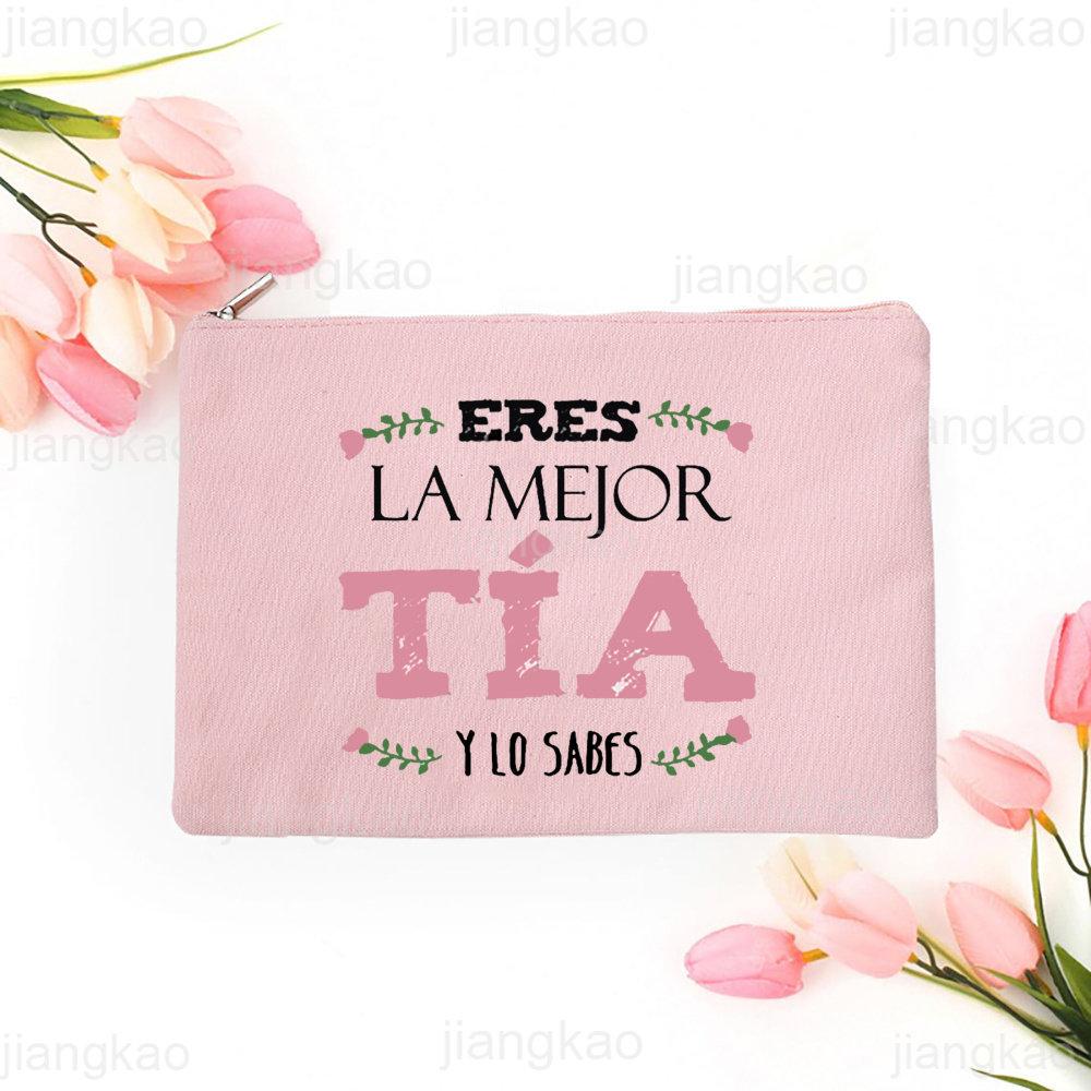 Best Godmother In World Print Make Up Bag Women Travel Neceser Cosmetic Bag Travel Toiletry Organizer Zipper Pouch Madrina Gifts