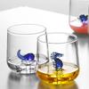 Tazza in Vetro 3D Vita Marina Resistente al Calore Monostrato Tazza Animale Decorativa per Casa per Colazione Latte Succhi Bevande Fredde