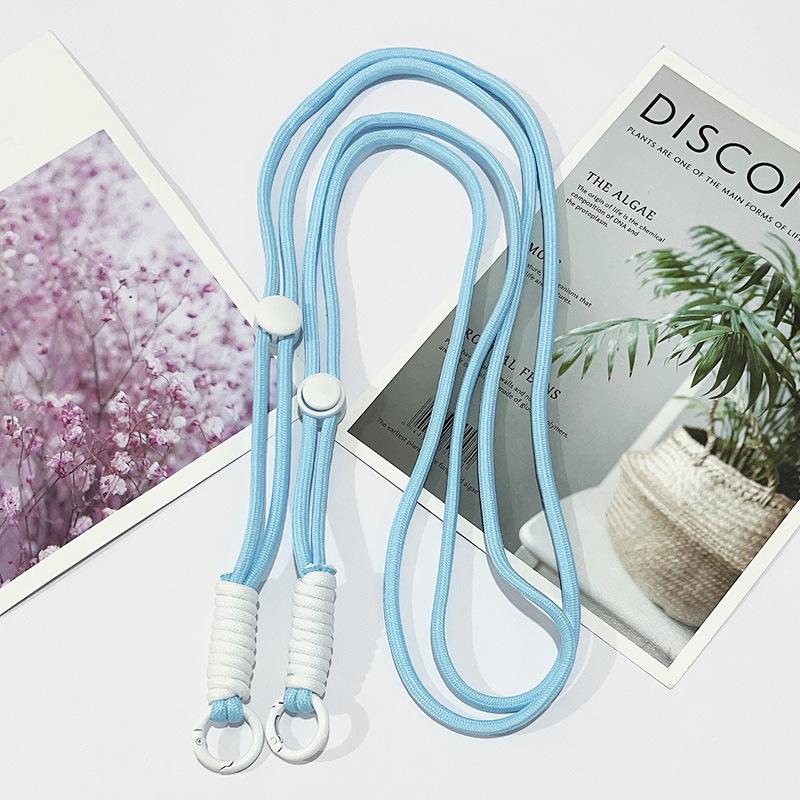 Adjustable Braided Crossbody Phone Lanyard with Detachable Shoulder Strap Chain