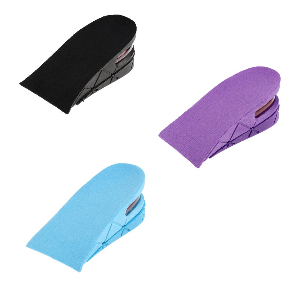 Invisible 2 Layer Height Increase Shoe Pad Inserts Air Cushion Taller Insoles