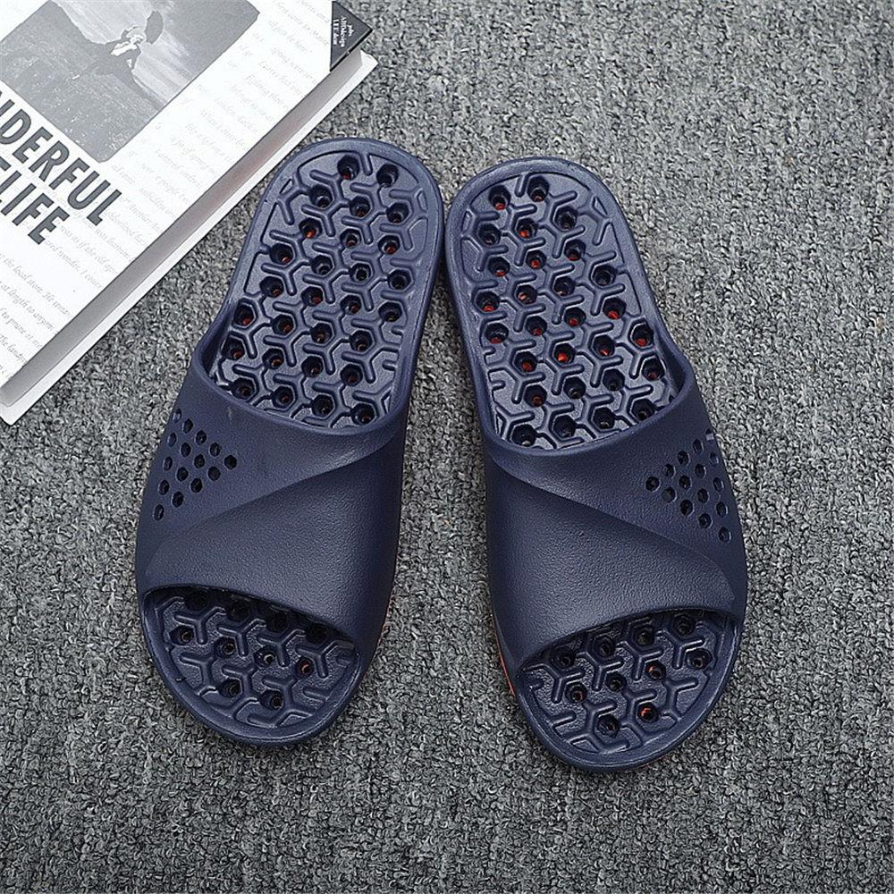 Men Women Quick Drying Non Slip Slippers with Drain Holes Open Toe House Bathroom Slides for Bedroom Pool Gym Beach