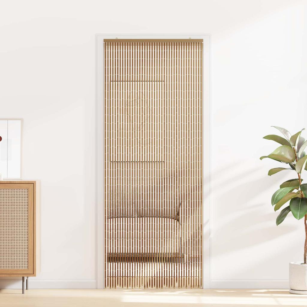 Multi Colored Insect Door Curtain 90 X 200 Cm Bamboo