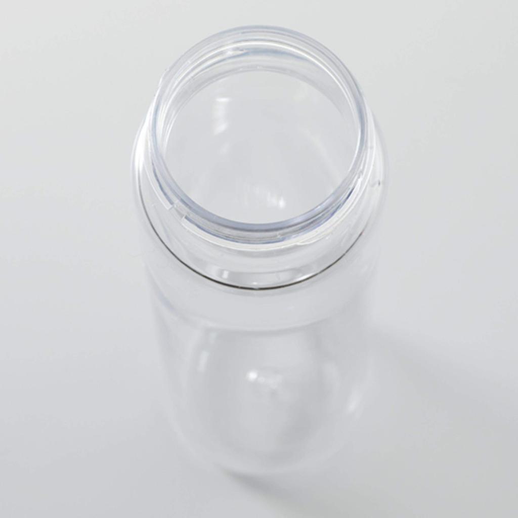 Gowell TWs My Bottle Clear Bottle Slim Long X 213 Stylish Wood Grain White 340ml 50 (mm) TS-1612-044