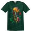 Colorful Caterpillar Insect T Shirt W/ Tropical Botanical Art Graphic Tee Print