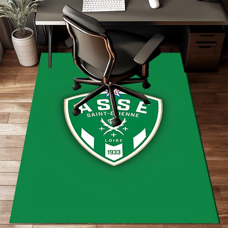 Asse Saint-etienne Crest Rug Office Floor Mat - Machine Washable for Bedroom, bedroom, livingroom, Room Decor Fan Gifts Christmas