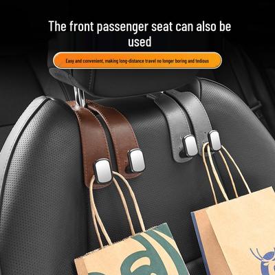 Car Seat Back Double Hooks for Interior Storage