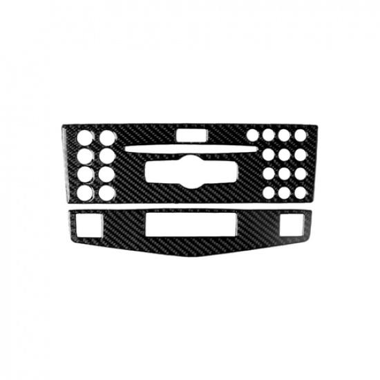 Real Carbon Fiber Center Control Panel Trim B For Benz C Class W204 2007-2013