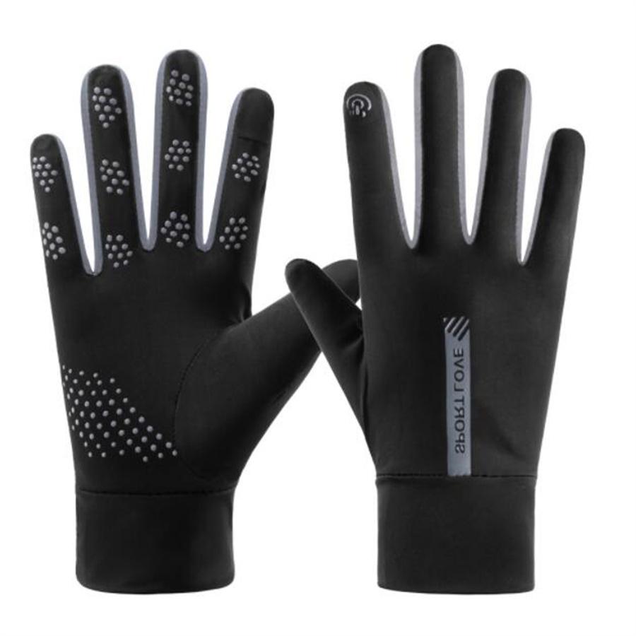 Winter Touchscreen Thermal Gloves, Anti-Slip Breathable Gloves for Cycling & Outdoor Sports L чёрный