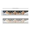 33*183cm Christmas Table Runner Set - Linen-Look Digital Print Holiday Decor for Dining Tables & Cabinets