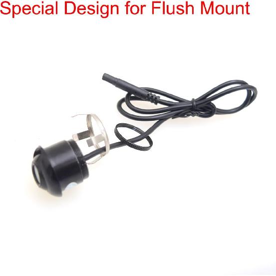Front View Camera Car Auto Front View Forward Camera Screw Bumper Mount Universal Fit Non-Mirror Image w/o Grid Lines