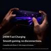 90 Degree Angled Type-C to Type-C 240W Fast Charging Cable Data Sync Cord with Phone Holder for Gaming/Multitasking