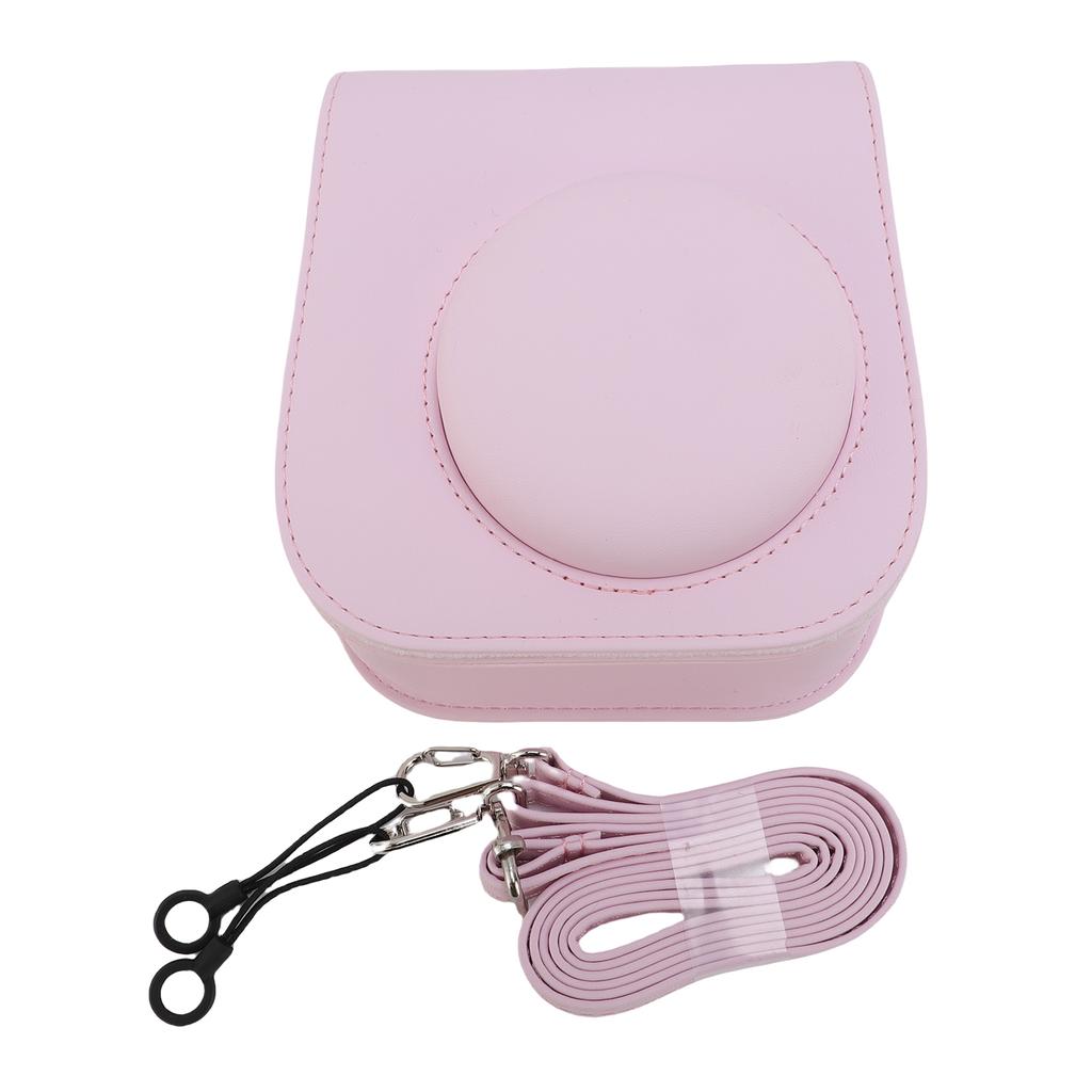 Camera Protective Case PU Leather Camera Case Accurate Opening Adjustable Shoulder Strap Comfortable Touch for Instant Cameras