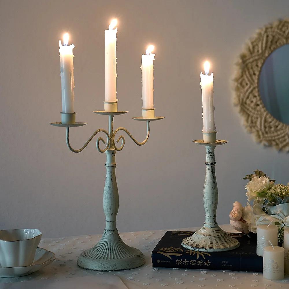 Nordic Creative Metal Candle Holder Candlestick Centerpieces Road Lead Candelabra Centerpieces Wedding Christmas Decor