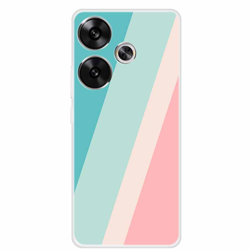 Marble Soft Phone Case For Poco F6 Transparent Case Silicone TPU Cover Funda Para Shield Clear Case for Xiaomi Poco F6 F 6 Pro