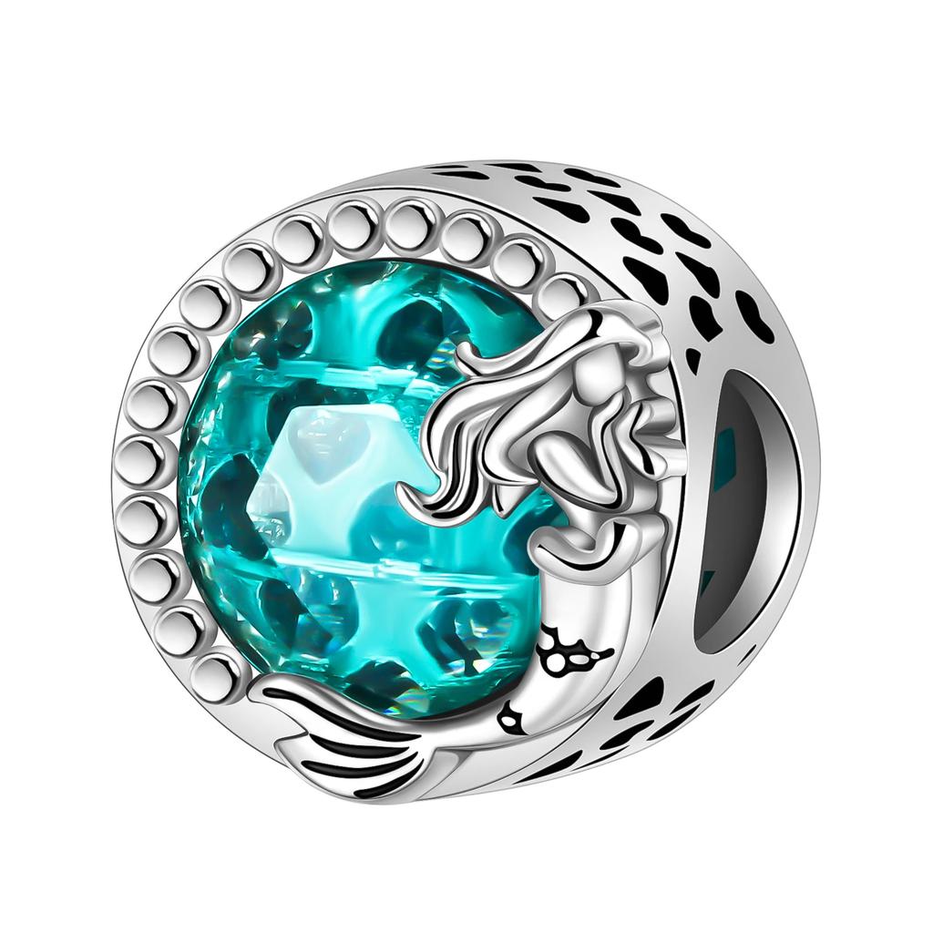 Seastar Turtle Ship Mermaid Ocean Series Pendant Fit Charm Copper Bracelet Diy Women Jewelry Gift Boutique Charms