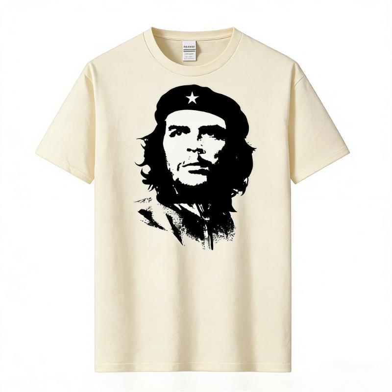 T-shirt Cotone di Alta Qualità Manica Corta Che Guevara Rivoluzione Stampata T-shirt Casual Girocollo T-shirt Maglietta
