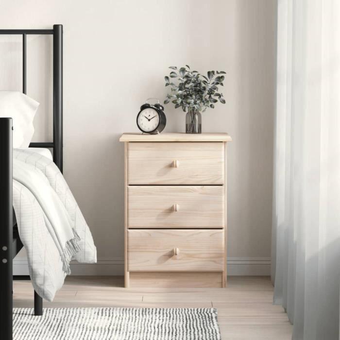 VidaXL Bedside Table ALTA 41x35x55 Cm Solid Pine Wood 353917